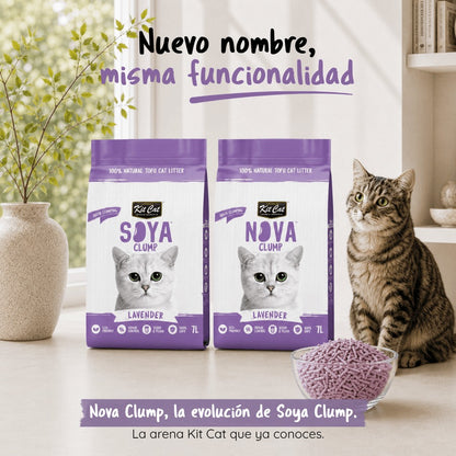 Pack 2x Kit Cat Arena Eco Nova Pack Ahorro - Lavender 7 L Arena para gatos