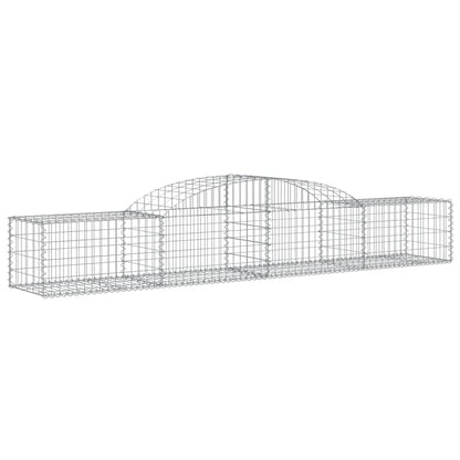 Cestas De Gaviones 8 Uds Forma De Arco Hierro 300x50x40/60 Cm_2