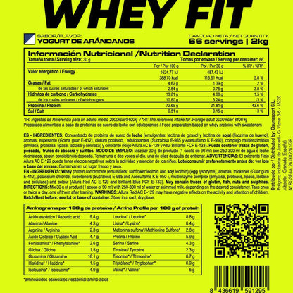 Whey Fit - 2kg - Yogurt De Arándano - Aumenta La Masa Muscular - Masmusculo_4
