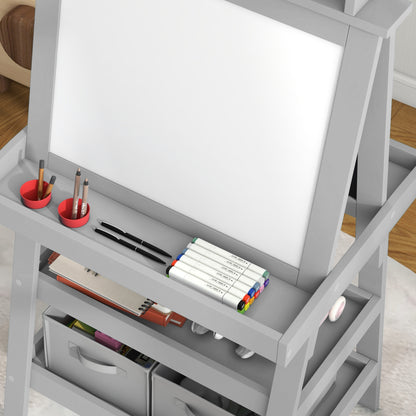 Caballete De Pintura Aiyaplay Mdf Gris 59x48x118 Cm_3