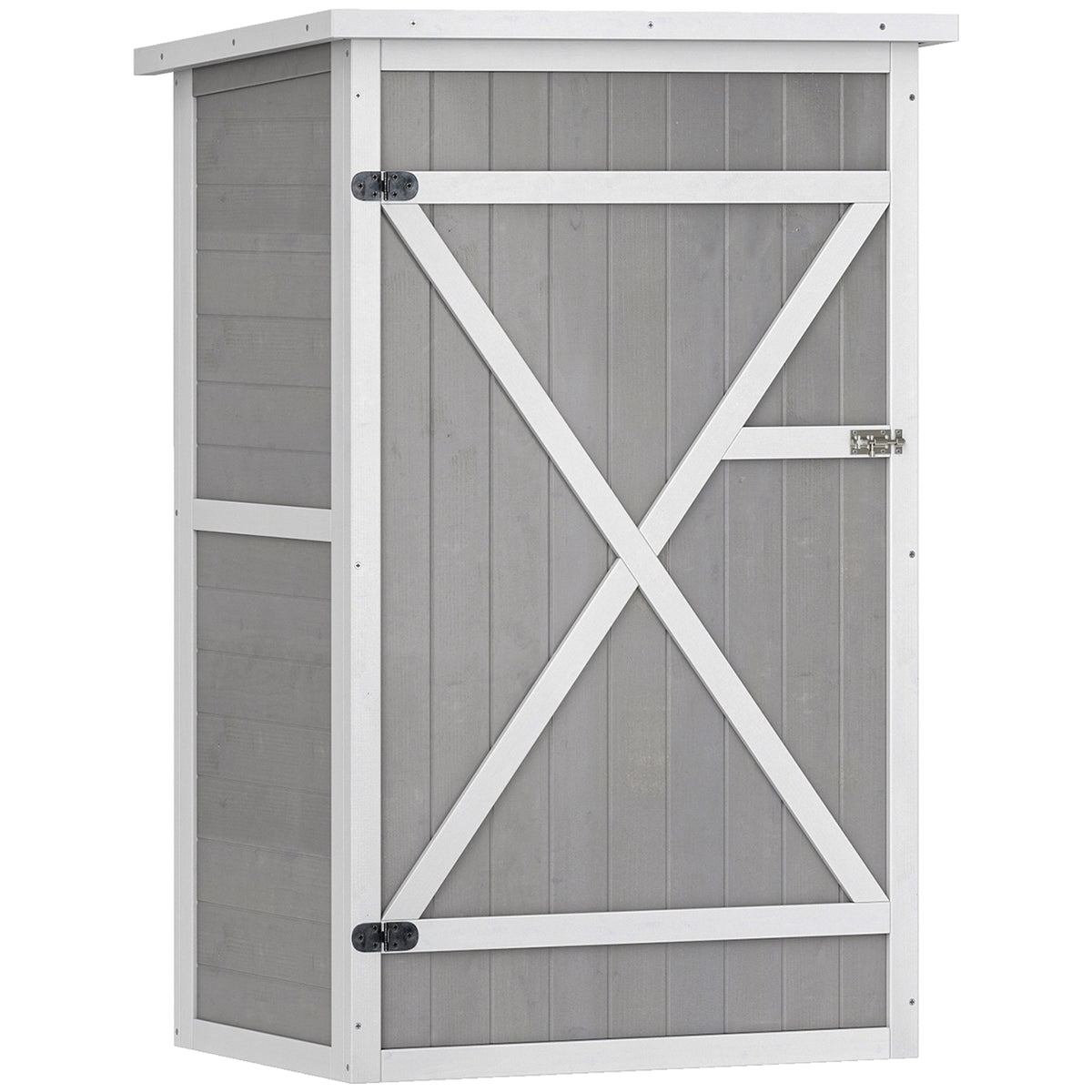 Caseta Para Jardín 76x56x115 Cm Gris_0
