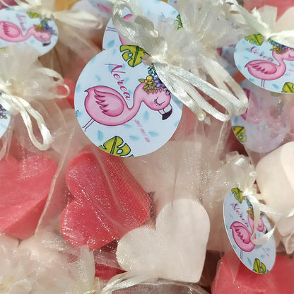 100 Jabones Aromáticos Con Forma De Corazón - Detalle Para Invitados De Eventos - Jabón Glicerina Con Aroma A Frambuesa_5