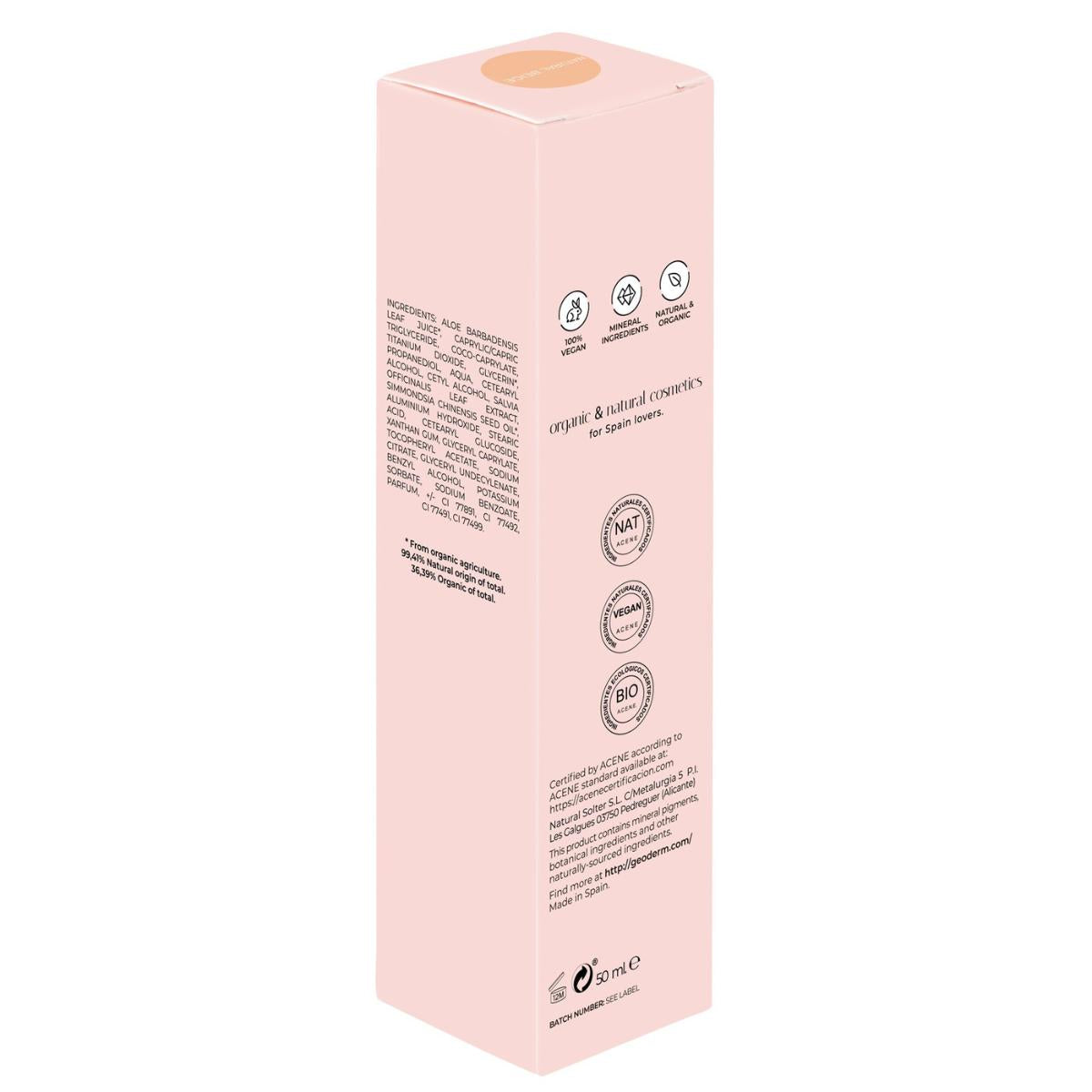 Base Líquida Beige Neutro (BIO y Vegano) Geoderm 50 ml