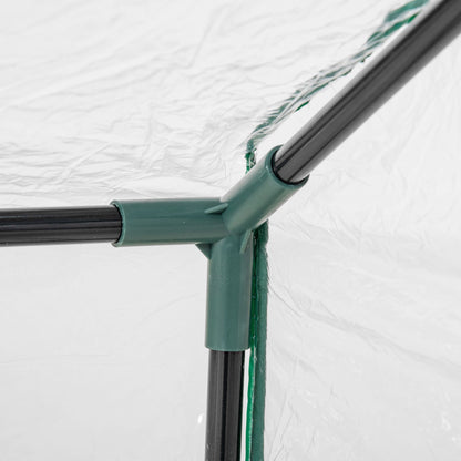 Invernadero De Terraza Outsunny Acero, Pvc Transparente 120x60x60 Cm_3