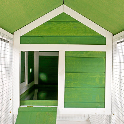 Conejera Pawhut Madera De Abeto Verde 120x60x79 Cm_4