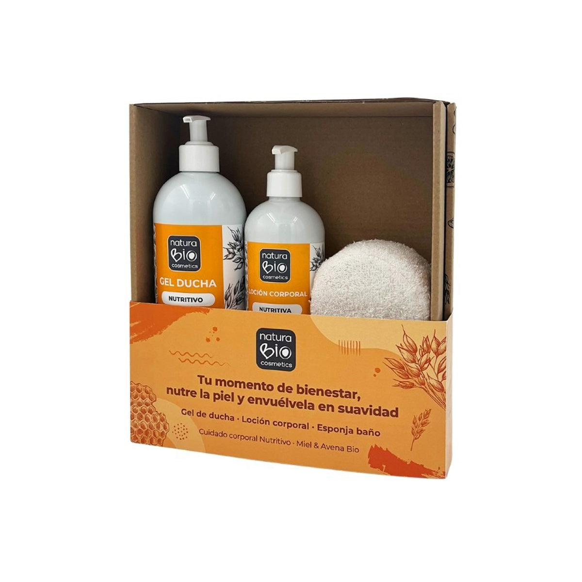 Pack Higiene y cuidado corporal Nutritivo + Obsequio caja regalo NaturaBIO Cosmetics