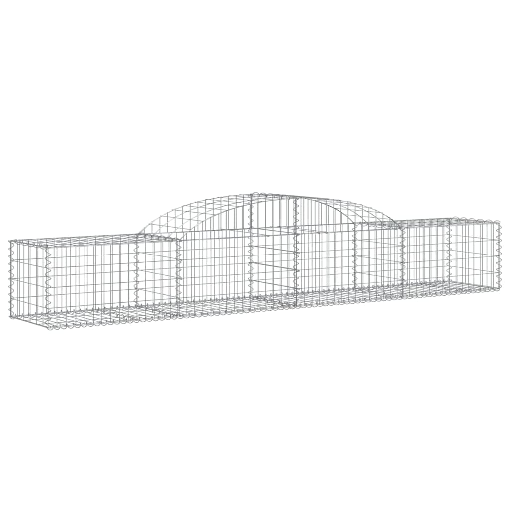 Cestas De Gaviones 25 Uds Forma De Arco Hierro 300x50x40/60 Cm_2