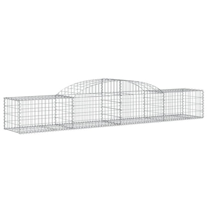 Cestas De Gaviones 13 Uds Forma De Arco Hierro 300x50x40/60 Cm_2