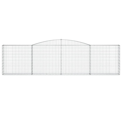 Cestas De Gaviones 15 Uds Forma De Arco Hierro 400x30x100/120cm_3