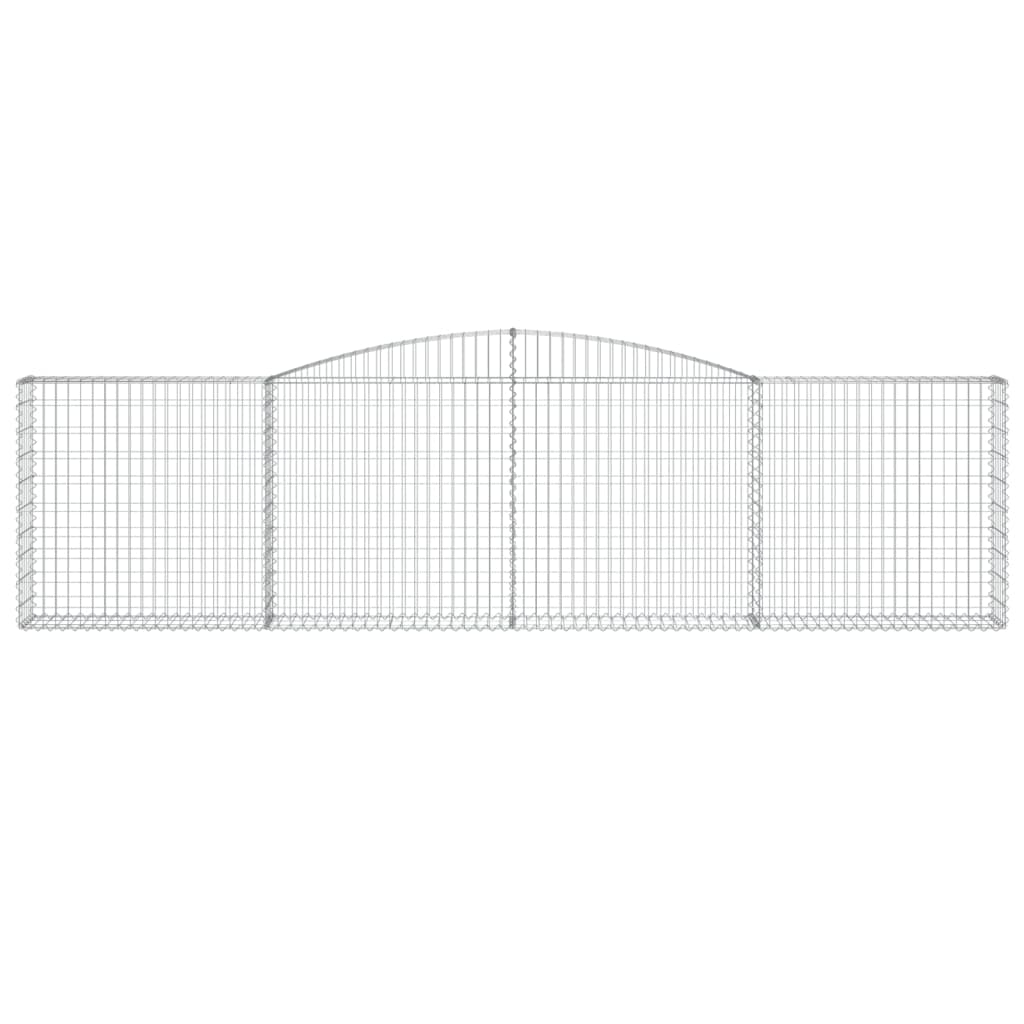 Cestas De Gaviones 5 Uds Forma De Arco Hierro 400x30x100/120 Cm_3