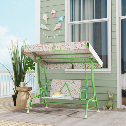 Columpio Jardín Infantil Aiyaplay Acero, Poliéster Verde 112x75x120 Cm_1