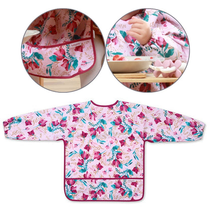 Babero Baby Con Mangas 2-4 Años Floral_1