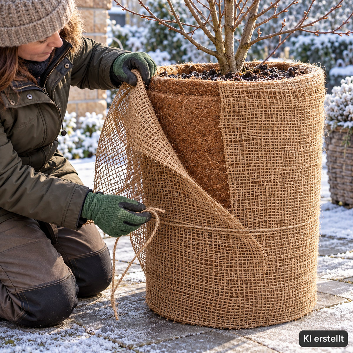 Tela De Yute De 20m X 1m, Estera De Yute De 105g/m², Tela De Yute Para Jardín, Cinta De Yute De Arpillera_5