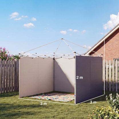 Paredes Laterales Carpa Outsunny Tela Oxford Azul 300x200 Cm_2