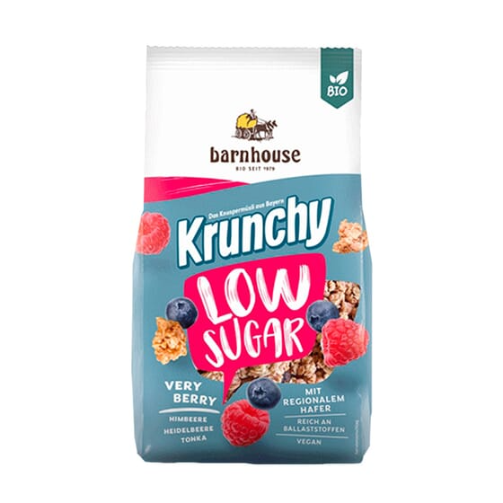 Muesli Krunchy Frutos Rojos bajo en azúcar Barnhouse 375 g