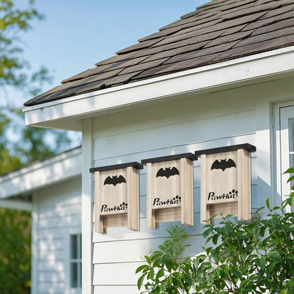 Casas Para Murciélagos Pawhut Madera De Abeto Madera Natural 18x6x22.5 Cm D51-470v00nd_1