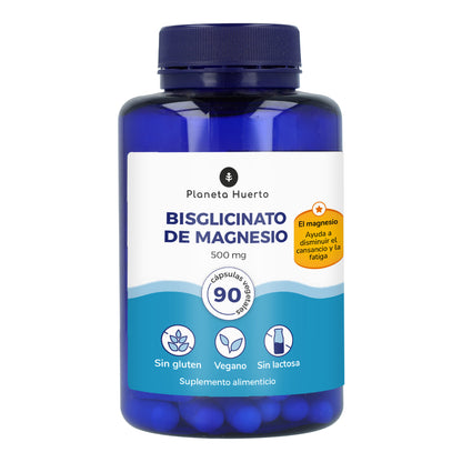 Bisglicinato de Magnesio 500 mg Planeta Huerto 90 cápsulas