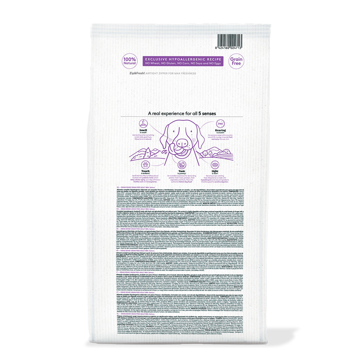 Dibaq Sense Grain Free Salmón Mini 2 Kg_1