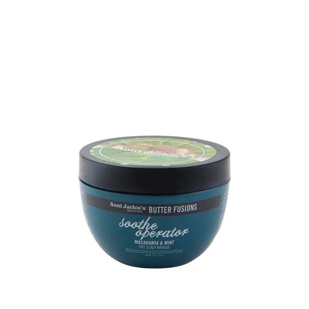 Mascarilla Soothe Operator – Macadamia Y Menta Para El Cuero Cabelludo Seco Aunt Jackie's Butter Fusions 240g_0
