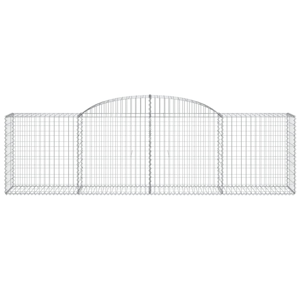 Cestas De Gaviones 30 Uds Forma De Arco Hierro 300x50x80/100 Cm_3