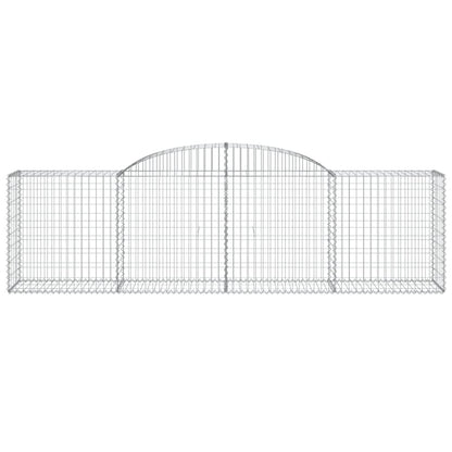 Cestas De Gaviones 30 Uds Forma De Arco Hierro 300x50x80/100 Cm_3