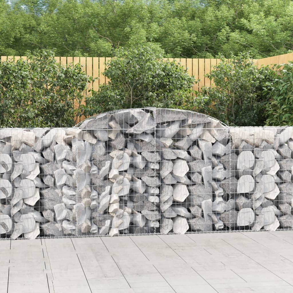 Cestas De Gaviones 5 Uds Forma De Arco Hierro 300x50x100/120 Cm_1