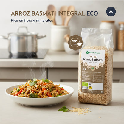 Pack 2x Arroz Basmati integral ECO Planeta Huerto 500 g
