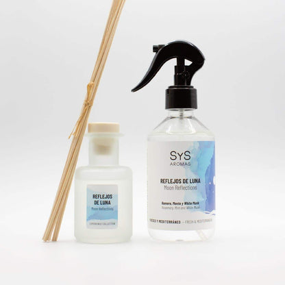 Ambientador Pulverizador Reflejos de Luna Experience SYS Aromas 300 ml | Romero, Menta y White Musk | Revitalizante_3