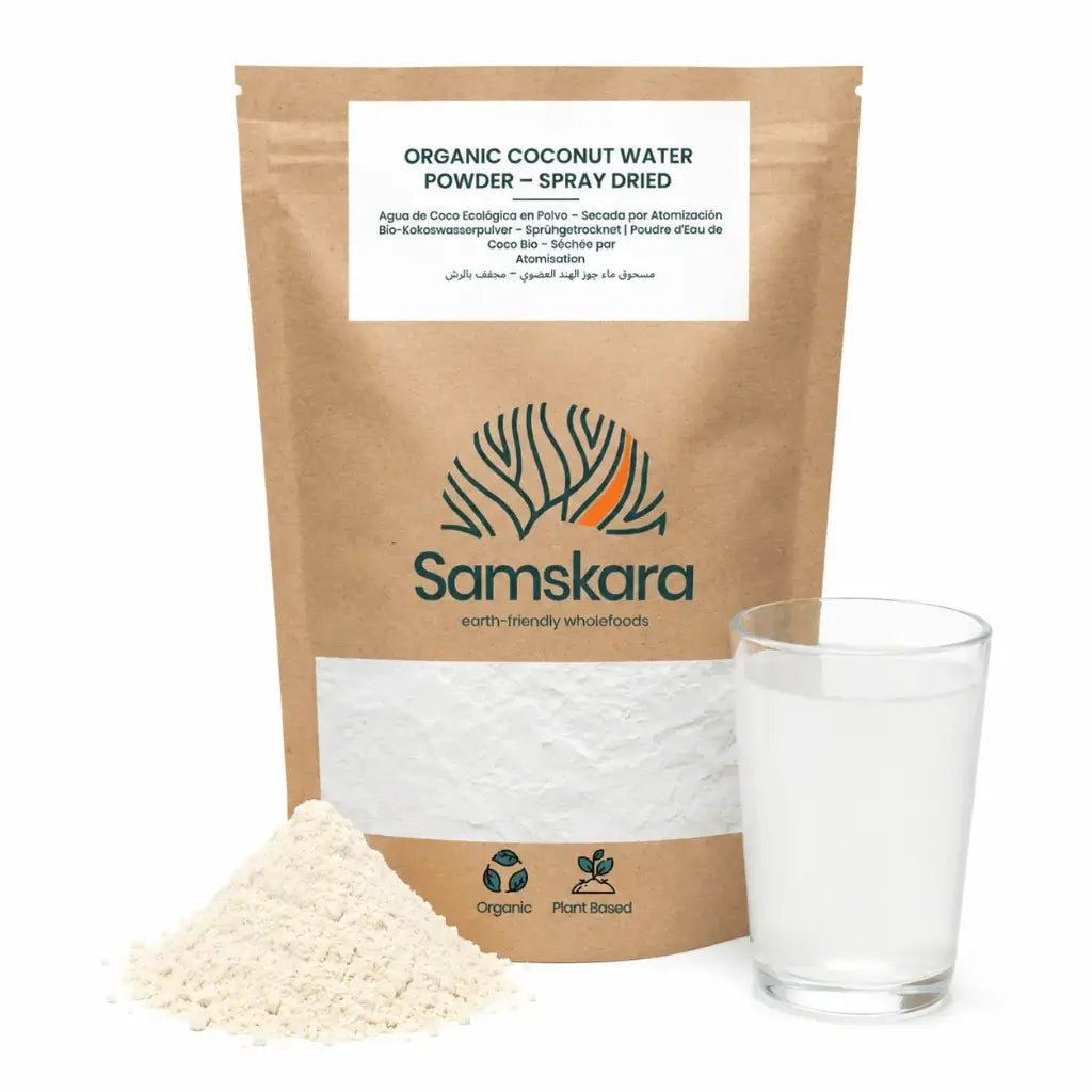 Samskara Agua De Coco En Polvo Ecológica Spray-dried De Sri Lanka - 1kg (4 X 250g Envases Retail)_0
