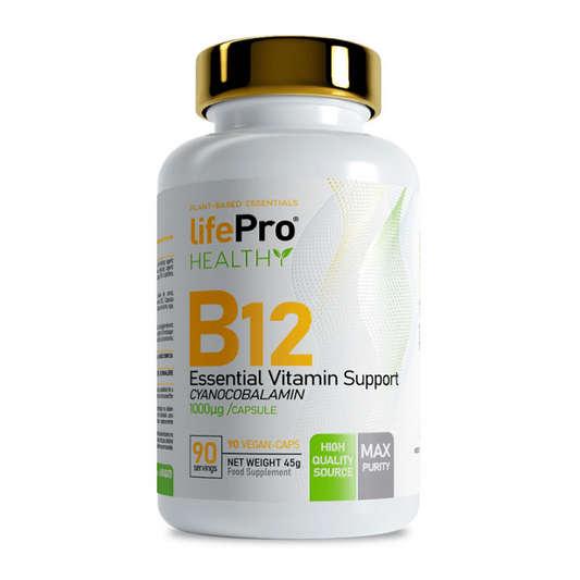 Vitamina B12 - 90 Cápsulas Veganas - Vitamina B - Lifepro_0