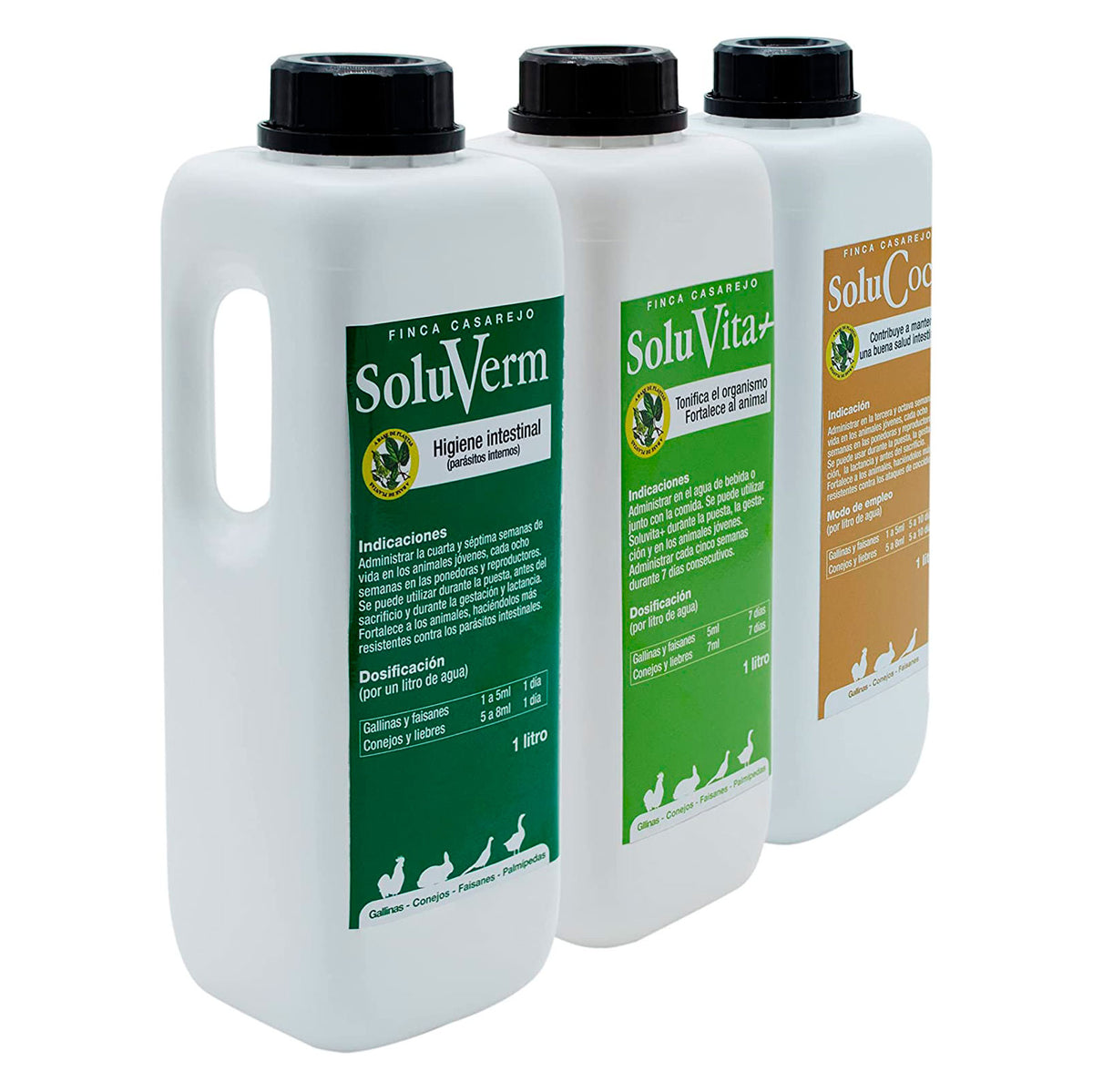 Pack - Previene Coccidios Y Vermes En Gallinas, Faisanes, Conejos - Vitaminas Naturales Para Animales - 250ml_0