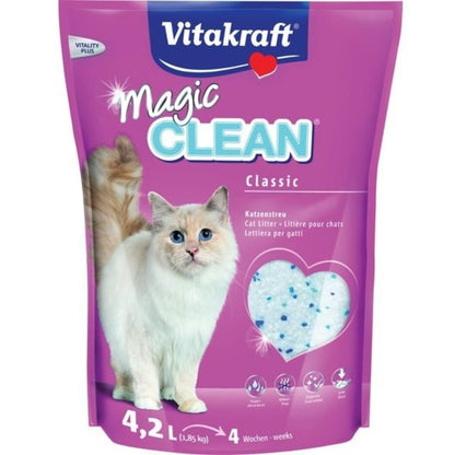 Vitakraft Magic Clean Perlas de gel de sílice súper absorbentes 4,2 L
