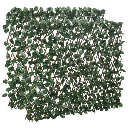 Artificial En Rollo Outsunny Tela Poliéster, Mimbre Verde 295x70x2 Cm_0