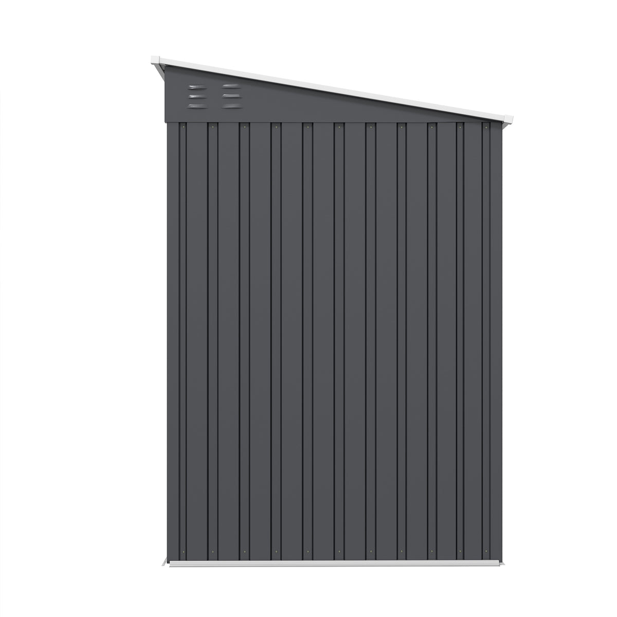Caseta De Jardín Outsunny Acero Galvanizado Gris Oscuro 195x122x181.5 Cm_5