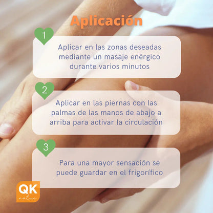 QKnatur - Gel Árnica &amp; Ginkgo Efecto Frío 500ml - Alivio Y Frescor Para Piernas Y Pies Cansados - Relajante E Hidratante_3