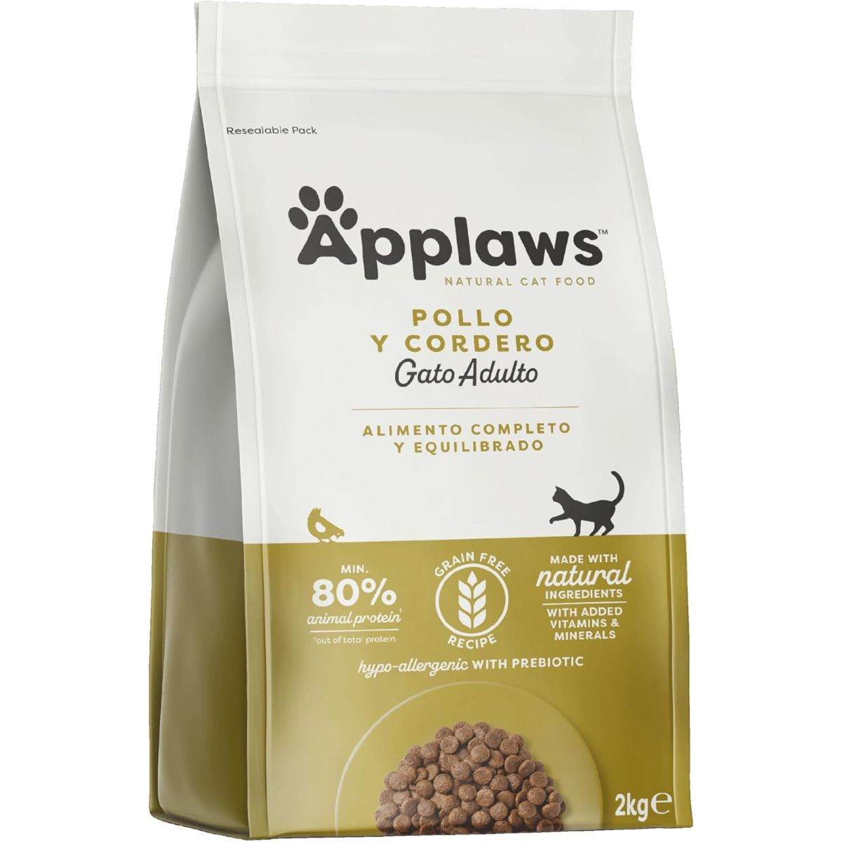 Applaws Cat Dry Pollo y Cordero 2 kg Pienso natural para gatos grain free