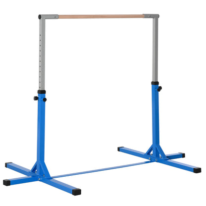 Barra De Gimnasia Homcom Acero Azul 194x121x150 Cm_0