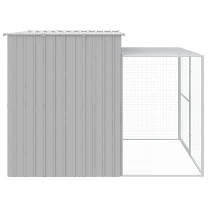 Caseta Perros Corral Acero Galvanizado Gris Claro 214x253x181cm_3