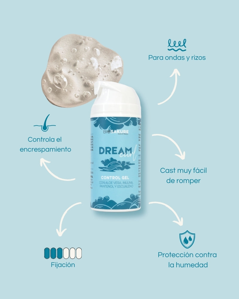 Gel Fijador Anti Encrespamiento Sin Glicerina Dream Curl Gel100 Ml Bio Sakure_1