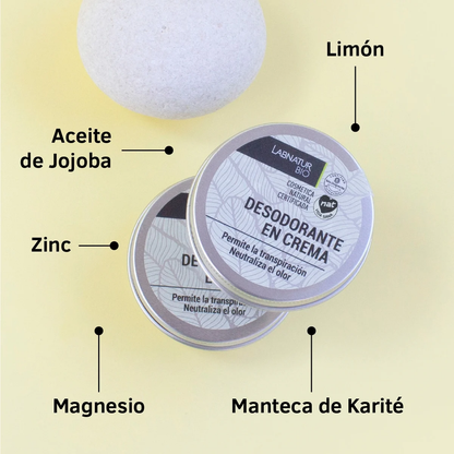 Desodorante en Crema Labnatur Bio 50 ml | Control del Mal Olor | Sin Sales de Aluminio | Piel Sensible | Vegano_1