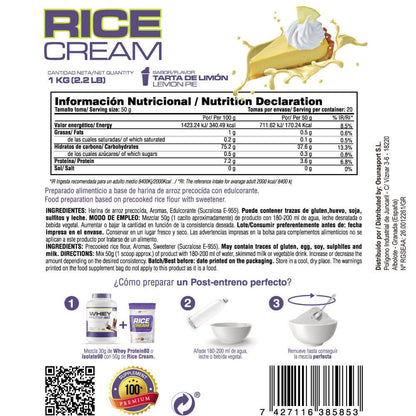 Rice Cream (crema De Arroz Pregelatinizada) - 1kg - Pastel De Limón - Fuente De Carbohidratos De Buena - Masmusculo_4
