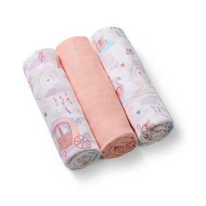 Pack 3 Muselinas Algodón 70x70 Cm Bailarina_0