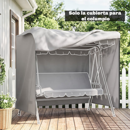 Funda Para Columpio Outsunny Tela Oxford Gris 177x114x152 Cm_4