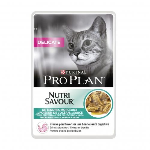 Pack 10 PRO PLAN Gato Delicate Pescado del Océano 85 g