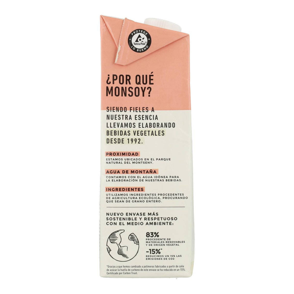 Bebida Arroz y Avellanas BIO Monsoy 1 L