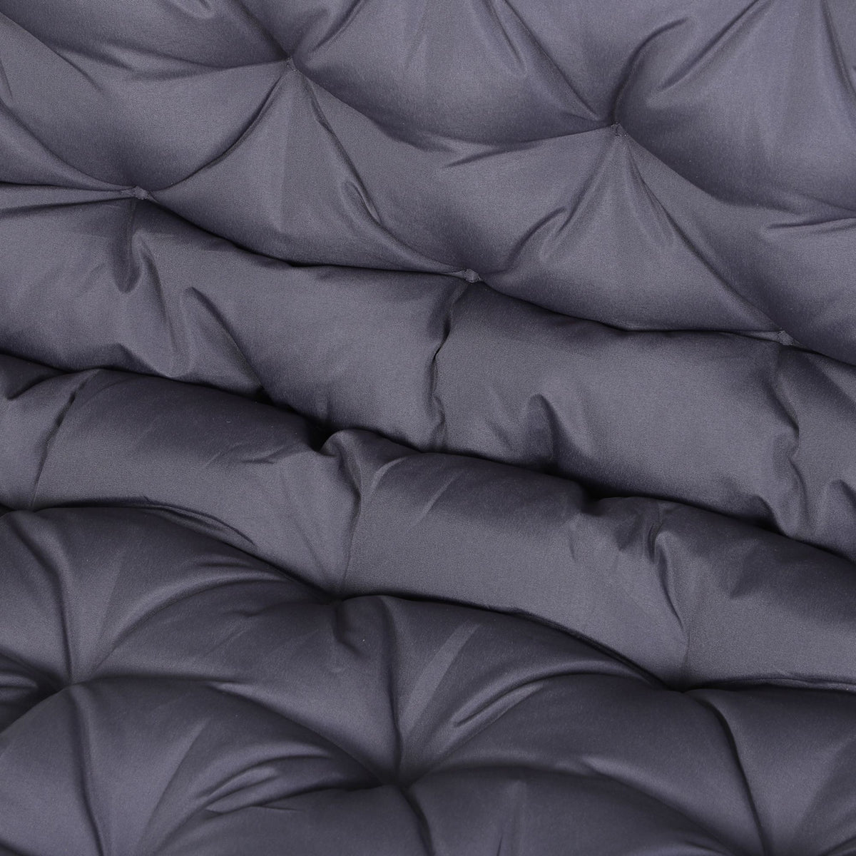 Cojín Para Banco Outsunny Poliéster, Algodón Gris Oscuro 120x110x12 Cm_3