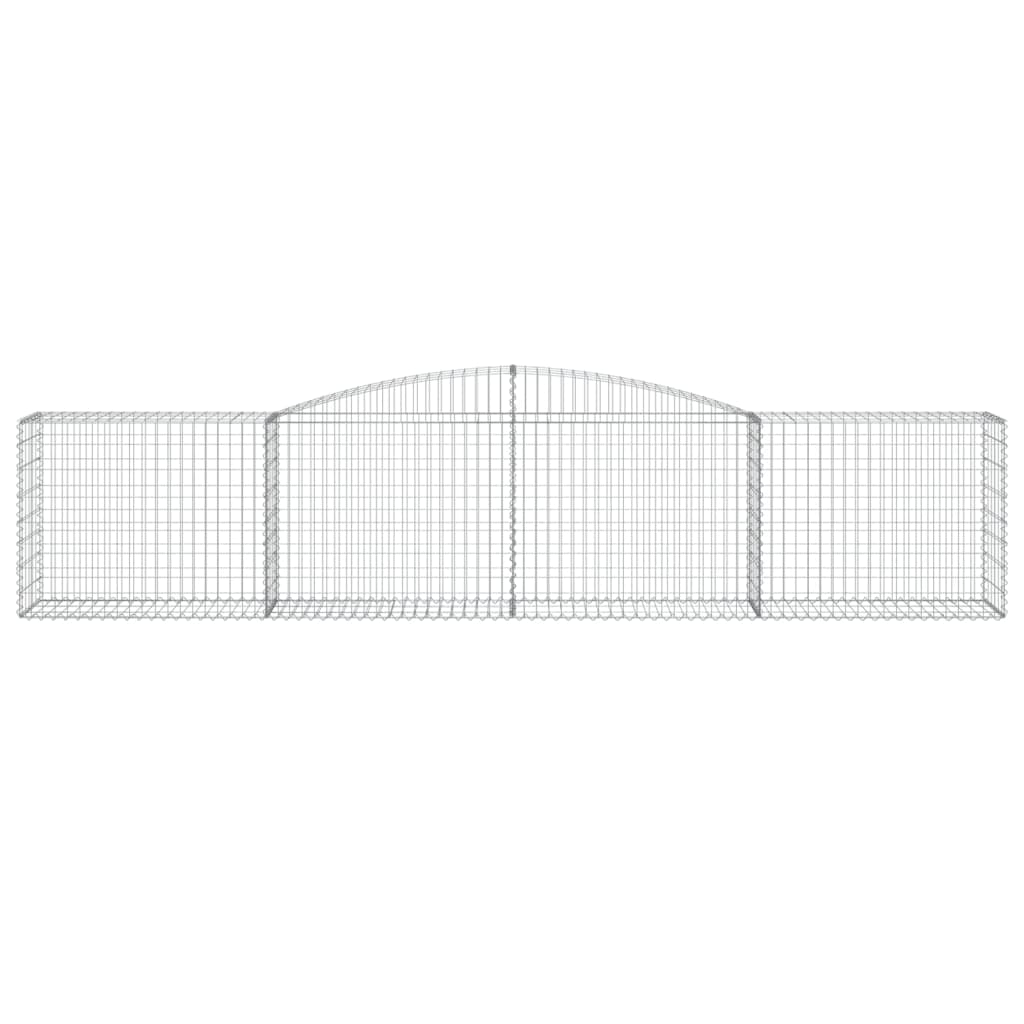 Cestas De Gaviones 25 Uds Forma De Arco Hierro 400x50x80/100 Cm_3