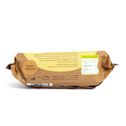 Galletas Cookies Sin gluten de Trigo Sarraceno, Chocolate y Avellanas BIO Zealia 130 g
