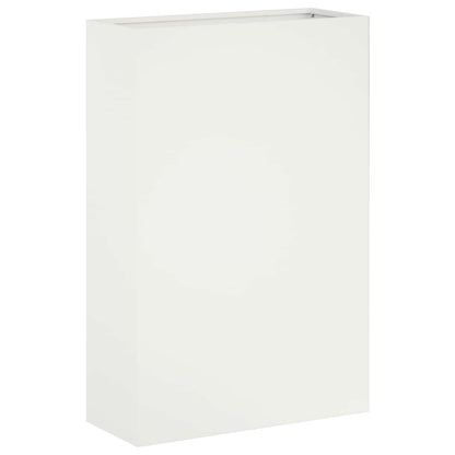 Macetero De Jardín 2 Uds. Blanco 50 X 20 X 75 Cm_2