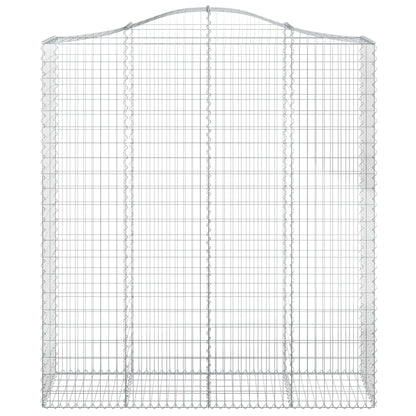 Cestas De Gaviones 9 Uds Forma De Arco Hierro 200x50x220/240 Cm_3